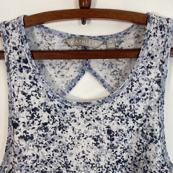 Athleta Breezy Cutout Print Tank Top Size XS - Picture 4 of 7